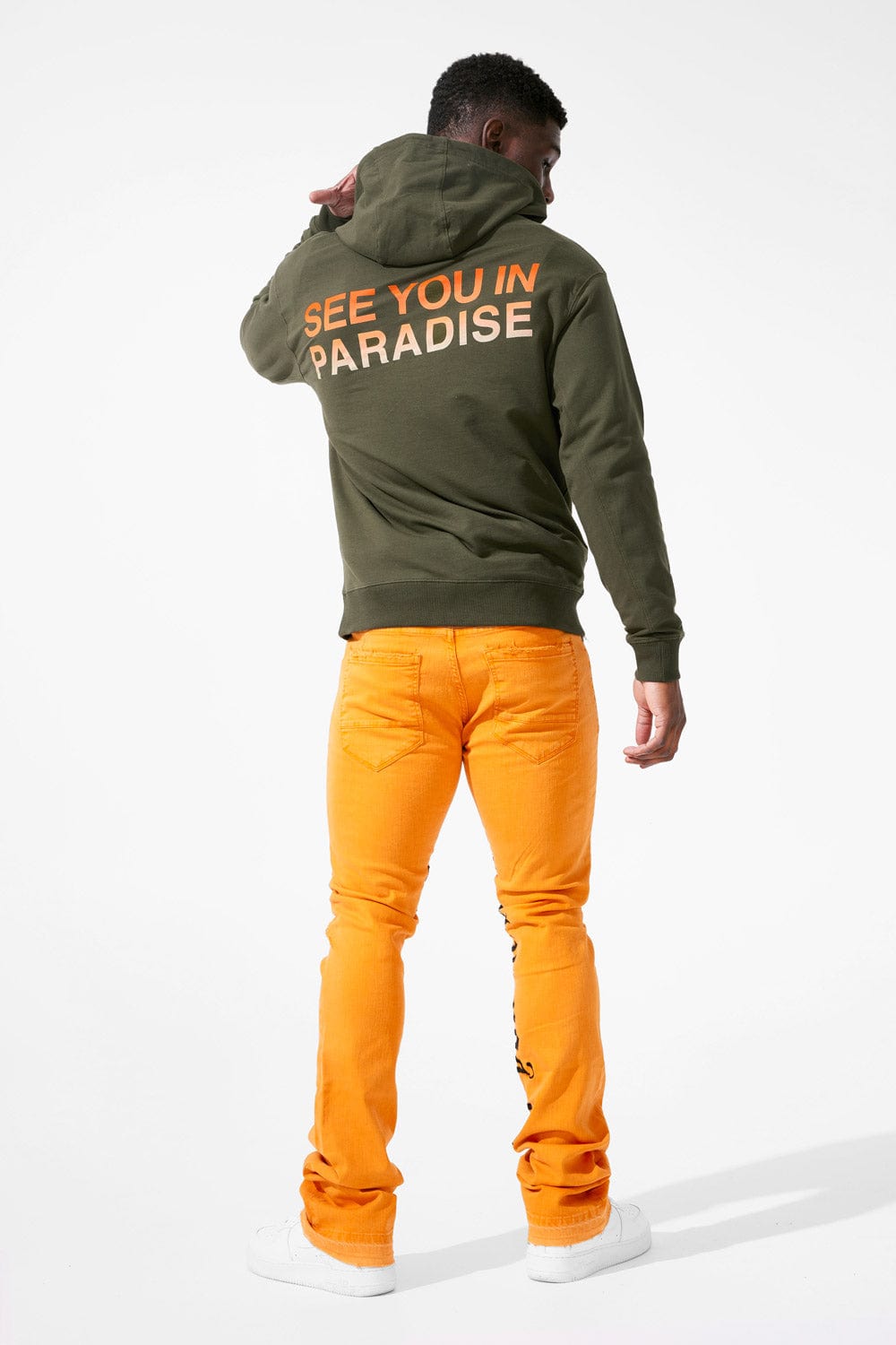 Jordan Craig See You In Paradise Pullover Hoodie (Army Green)