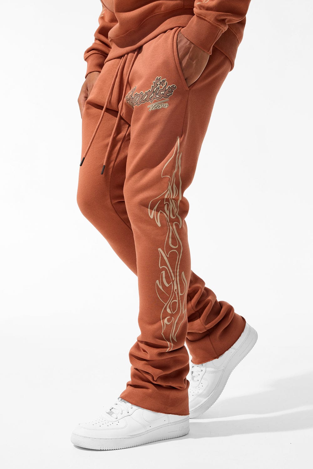 Jordan Craig Paradise Tour Stacked Sweatpants Caramel / S