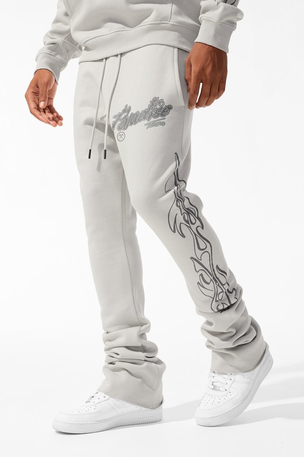 Jordan Craig Paradise Tour Stacked Sweatpants Cement / S