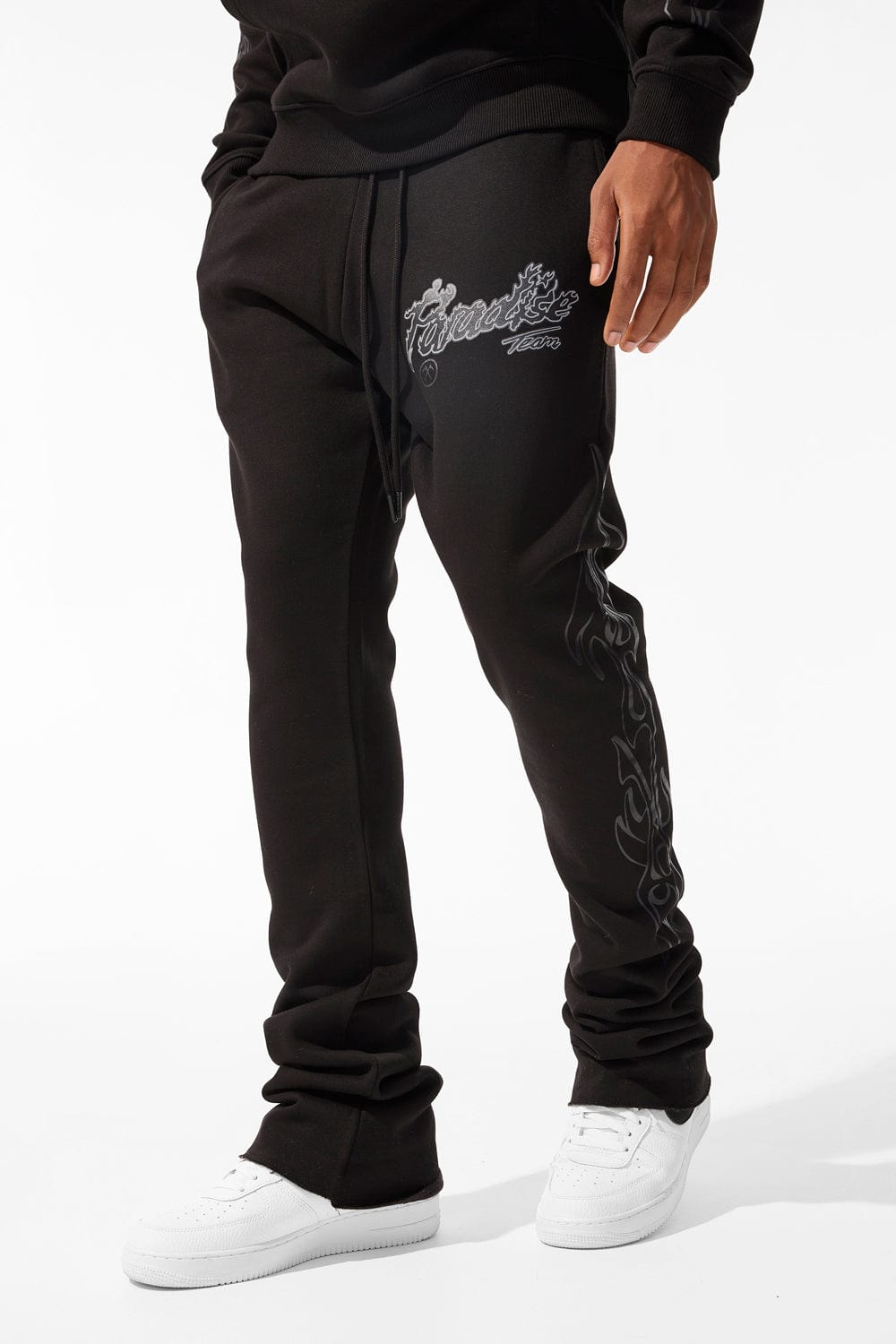 Jordan Craig Paradise Tour Stacked Sweatpants Noir / S