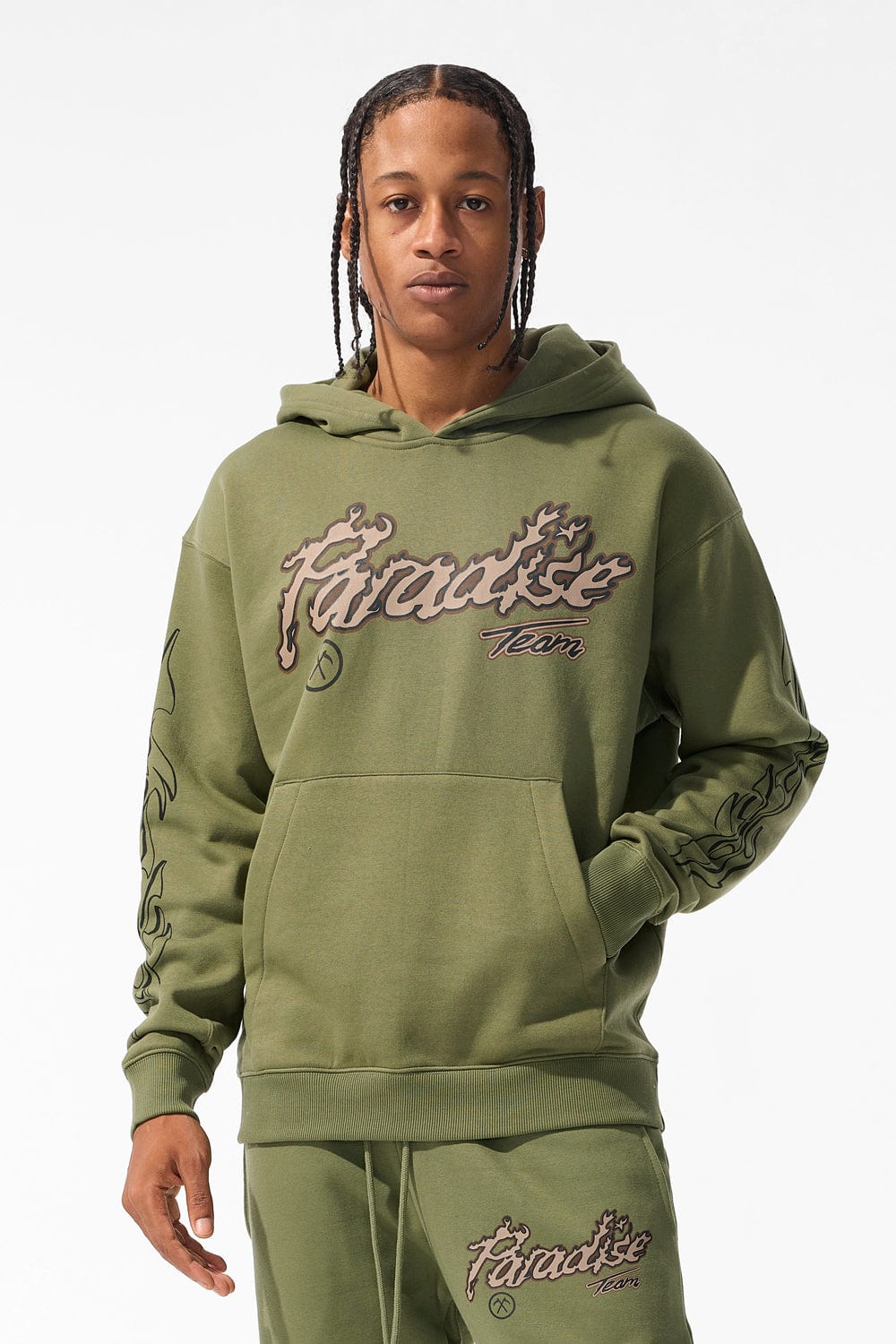 Jordan Craig Paradise Tour Pullover Hoodie Sage / S