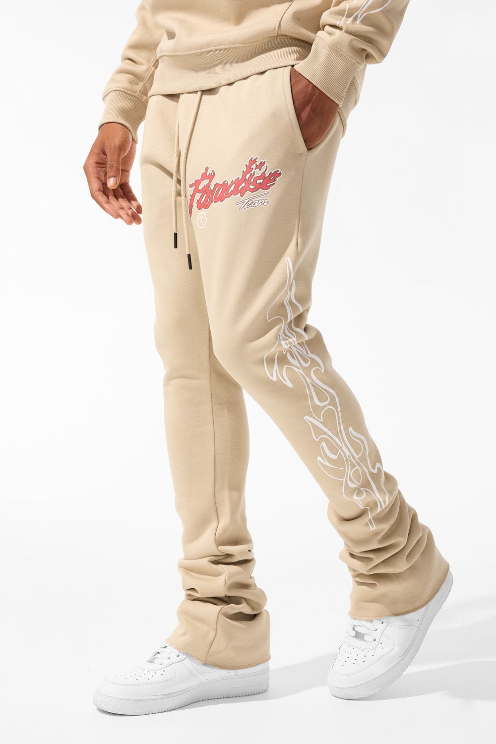 Jordan Craig Paradise Tour Stacked Sweatpants Sand / S