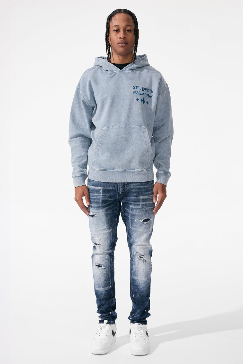 Jordan Craig Holy Trinity Pullover Hoodie (Indigo)