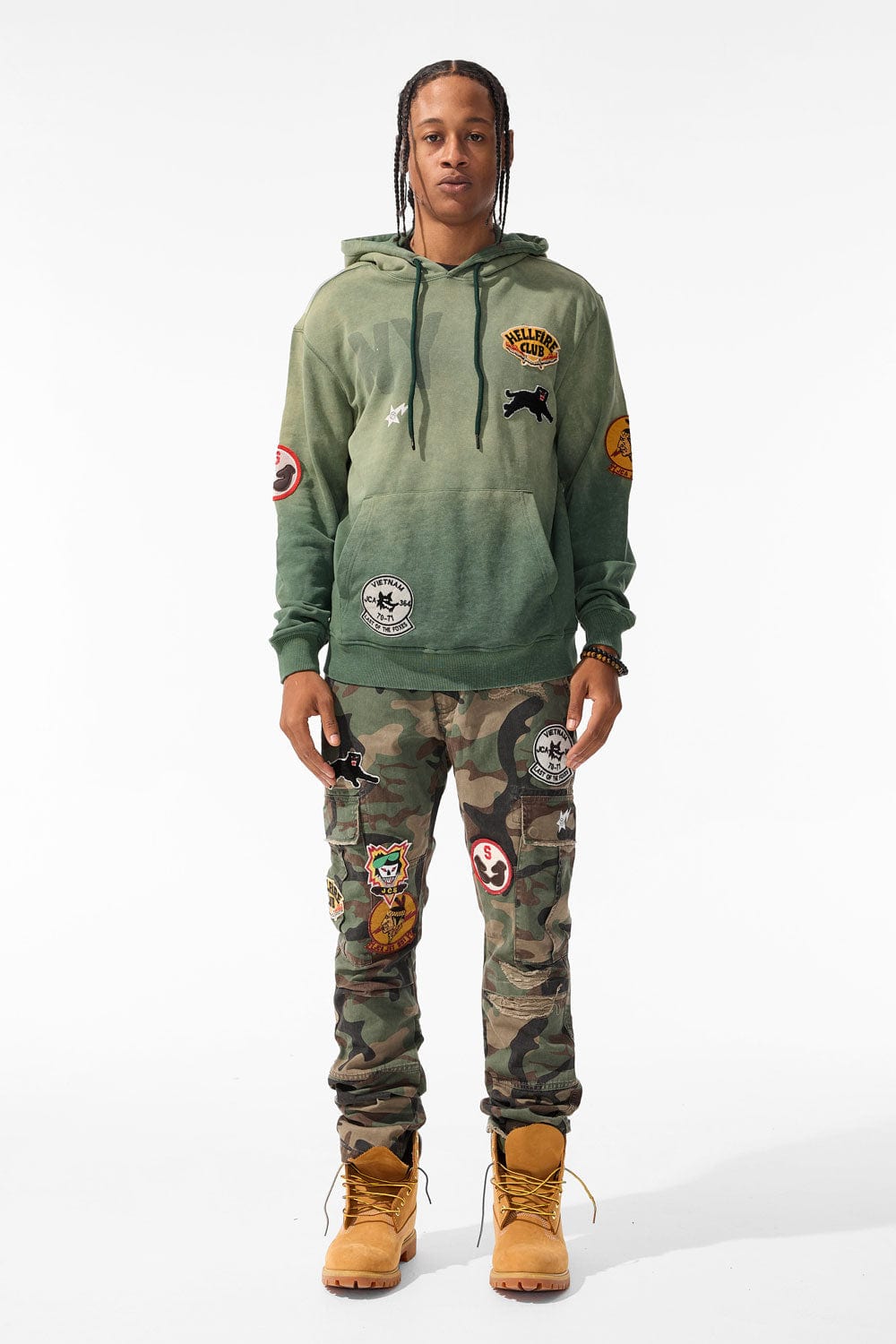 Jordan Craig Hellfire Pullover Hoodie (Olive)