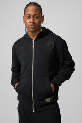 Prestige Tonal Zip Hoodie (Black)