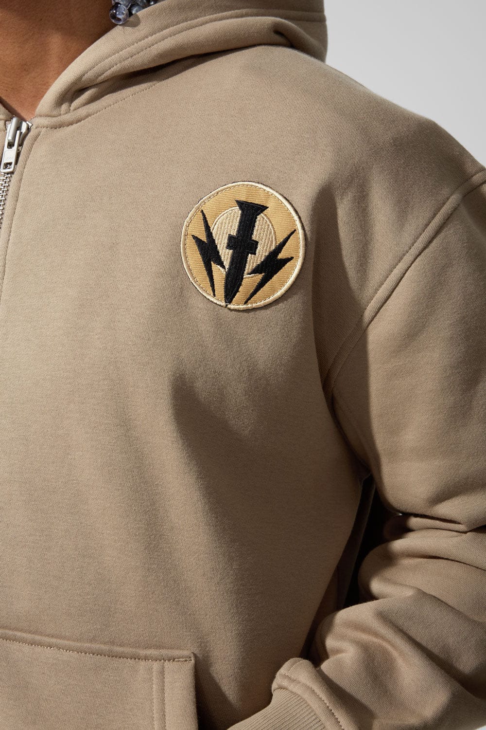 Jordan Craig Prestige Tonal Zip Hoodie (Khaki)