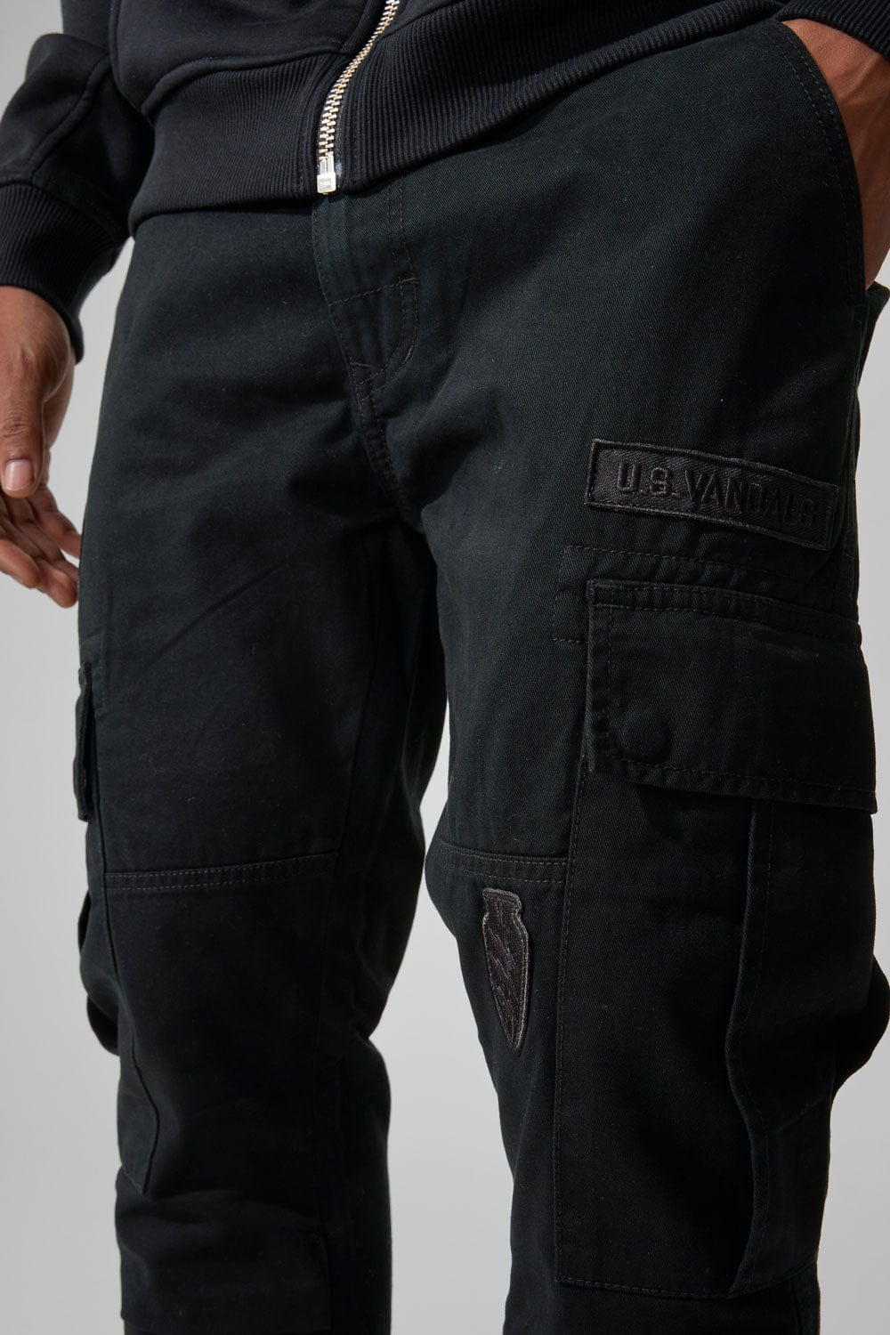 Jordan Craig Xavier - Prestige Tonal Cargo Pants (Black)