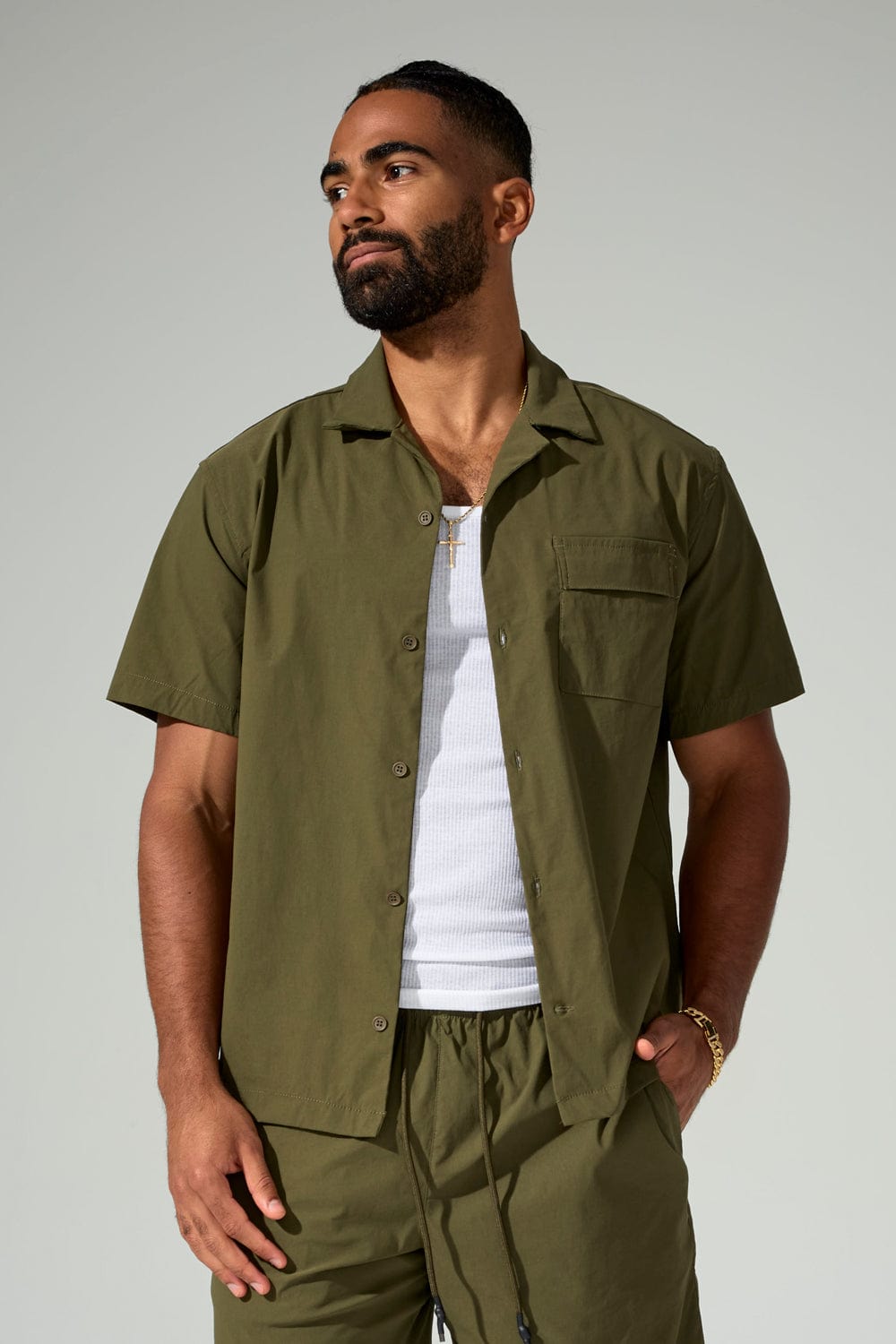 Jordan Craig Mesa Mechanic S/S Shirt Olive / S