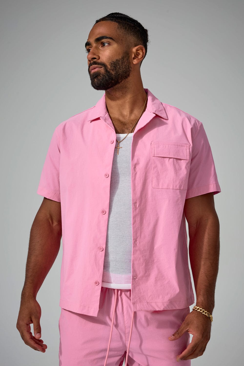 Jordan Craig Mesa Mechanic S/S Shirt Pink / S