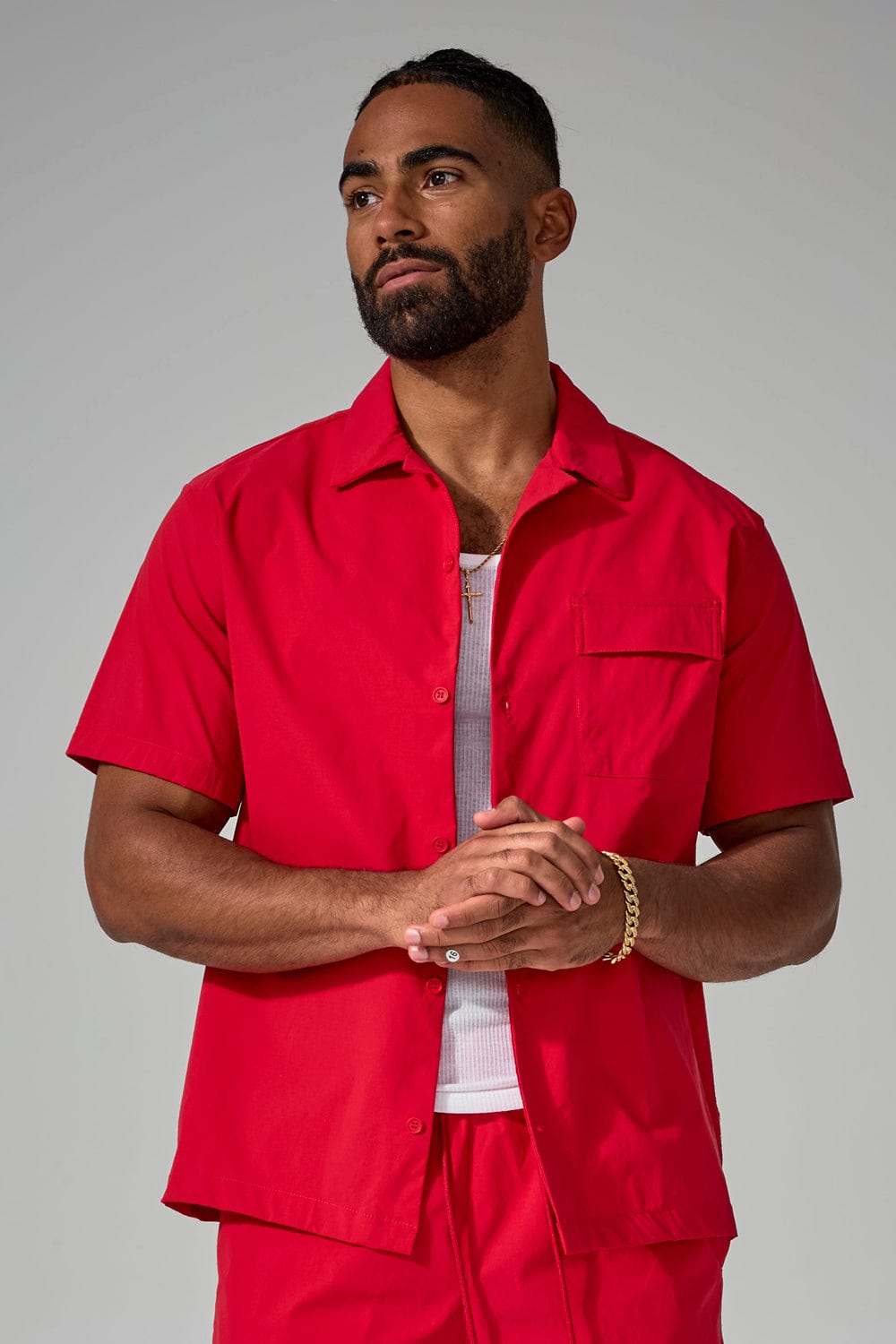 Jordan Craig Mesa Mechanic S/S Shirt Red / S