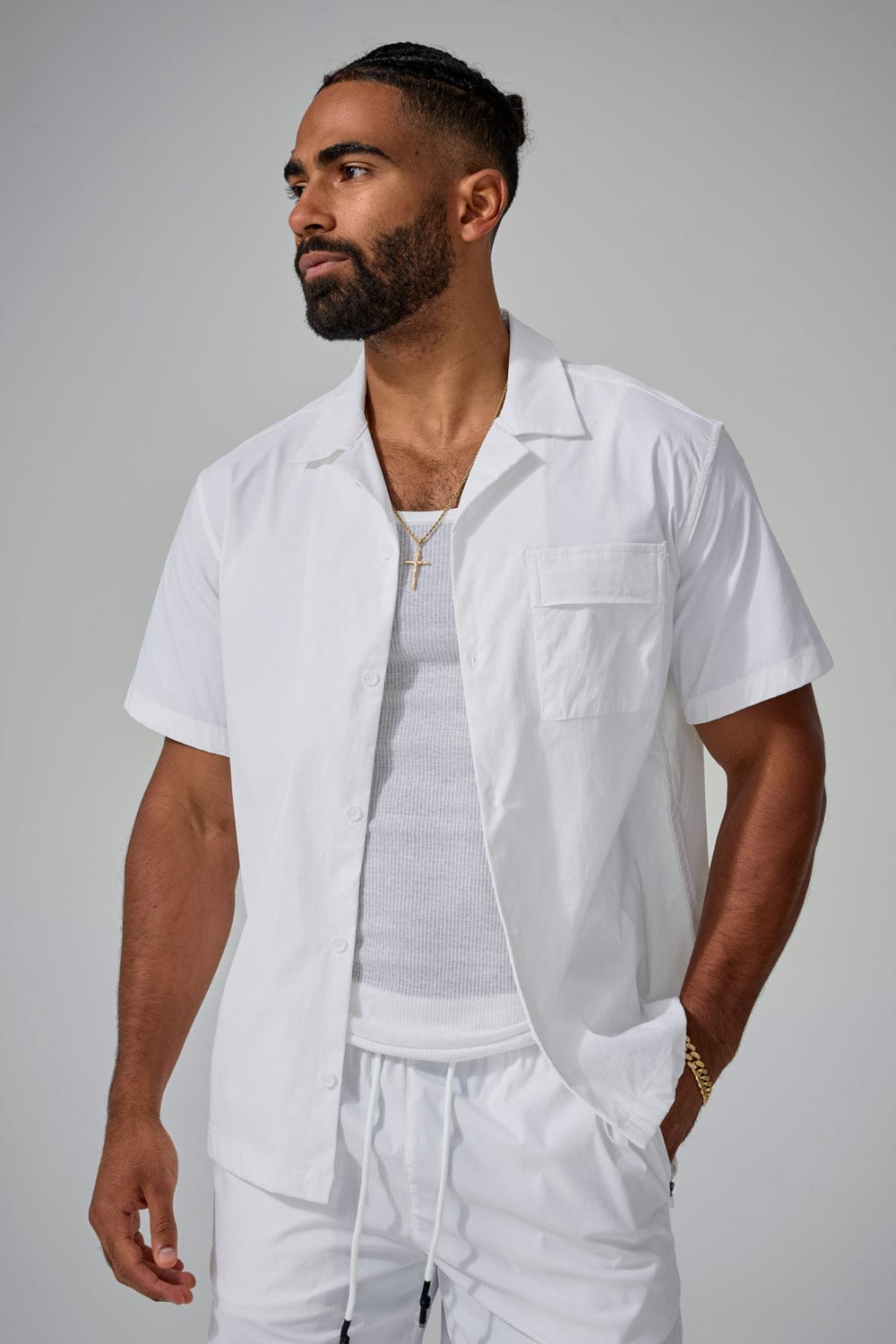 Jordan Craig Mesa Mechanic S/S Shirt White / S