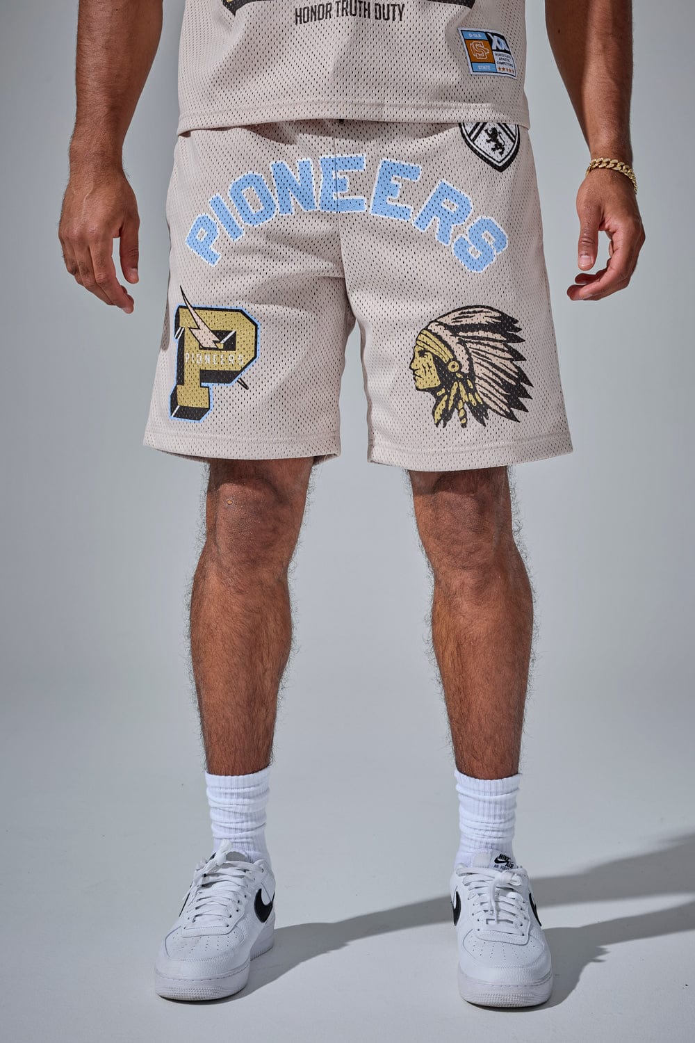 Jordan Craig Retro - Pioneer Mesh Shorts (Cream) S / Cream