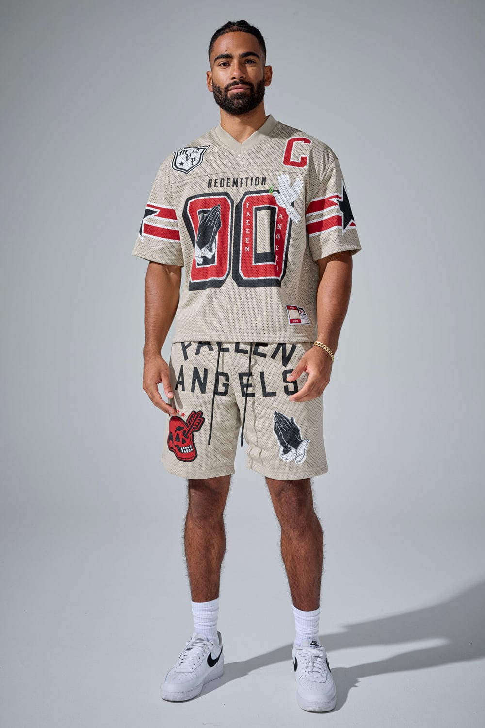 Jordan Craig Retro - Fallen Angels Mesh Shorts (Khaki)