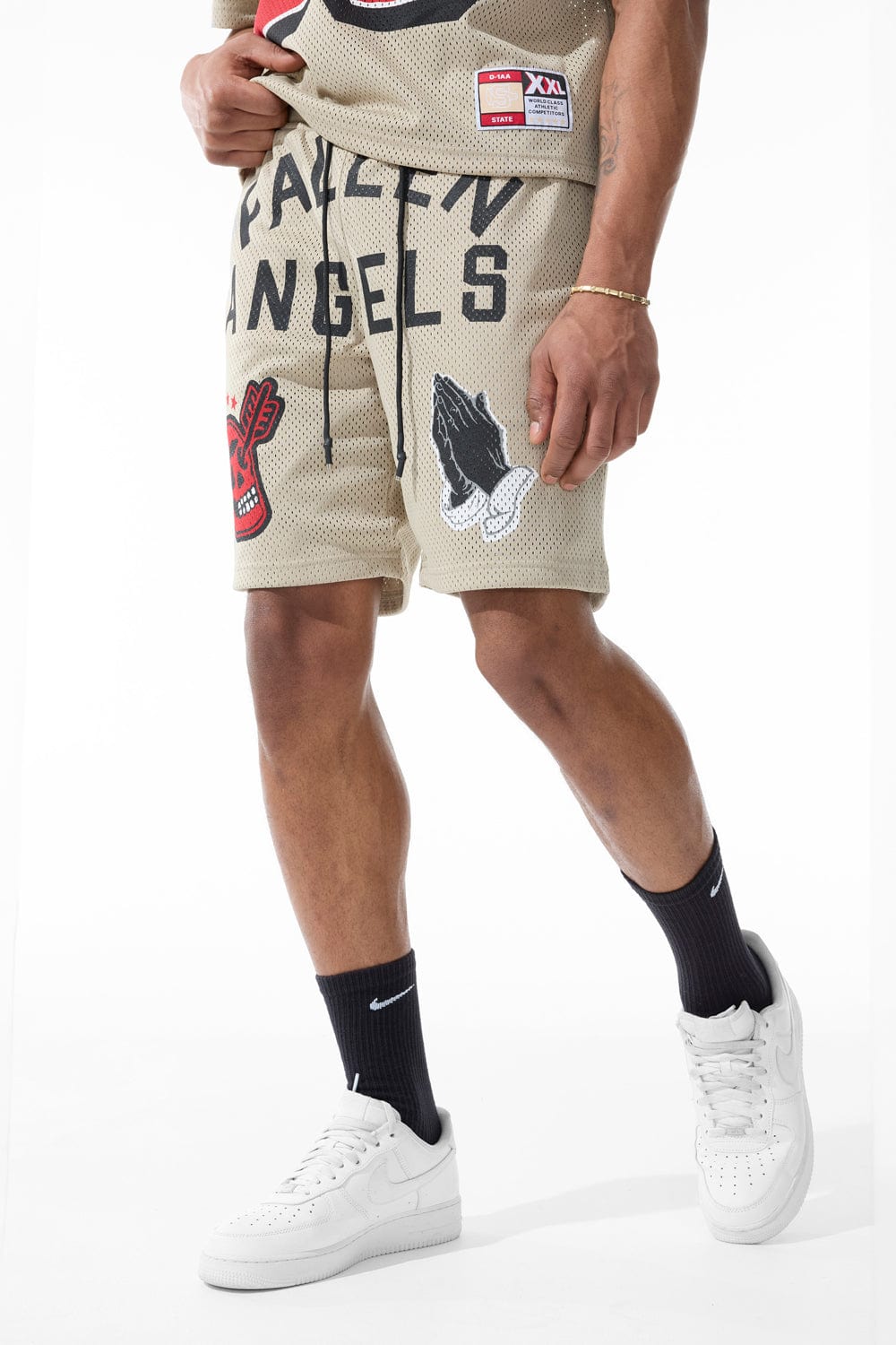 Jordan Craig Retro - Fallen Angels Mesh Shorts (Khaki) S / Khaki