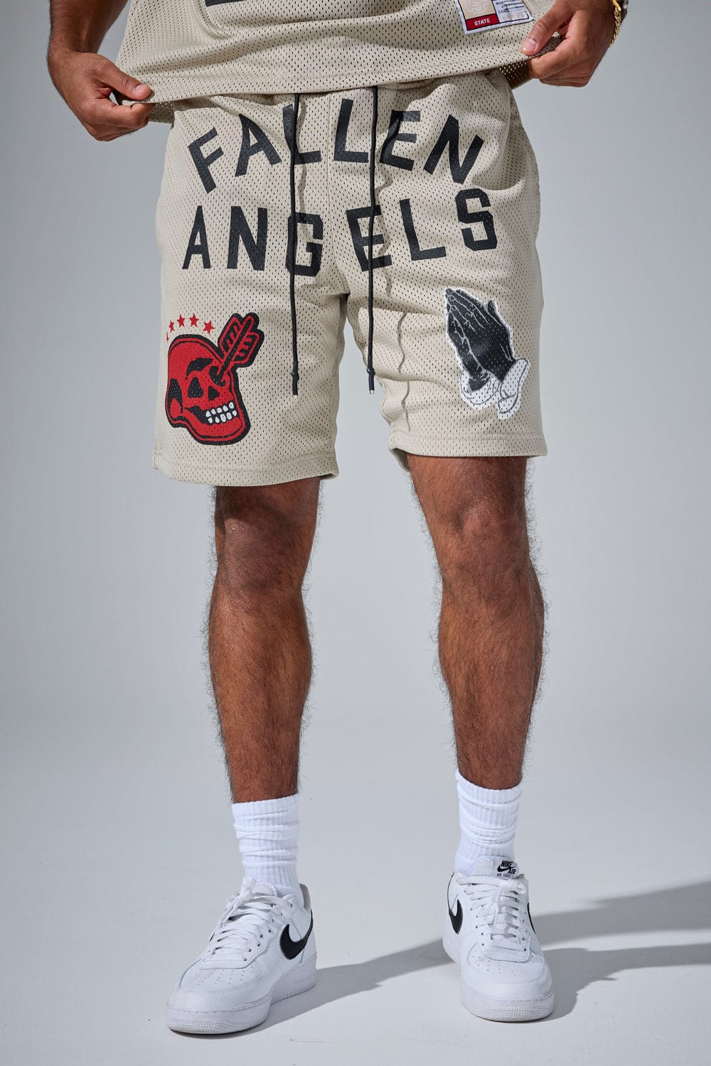 Jordan Craig Retro - Fallen Angels Mesh Shorts (Khaki) S / Khaki