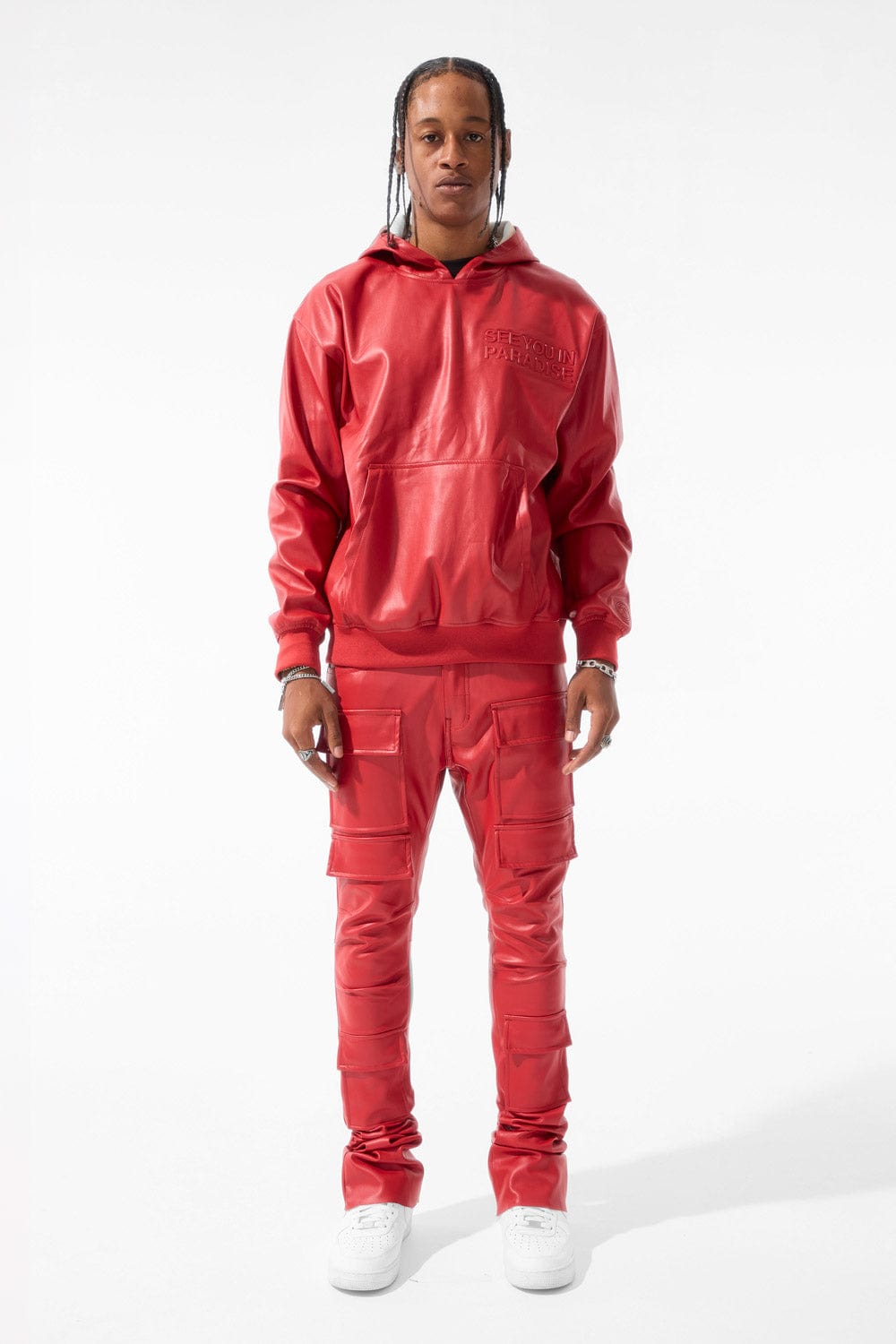 Jordan Craig Thriller Pullover Hoodie (Red)