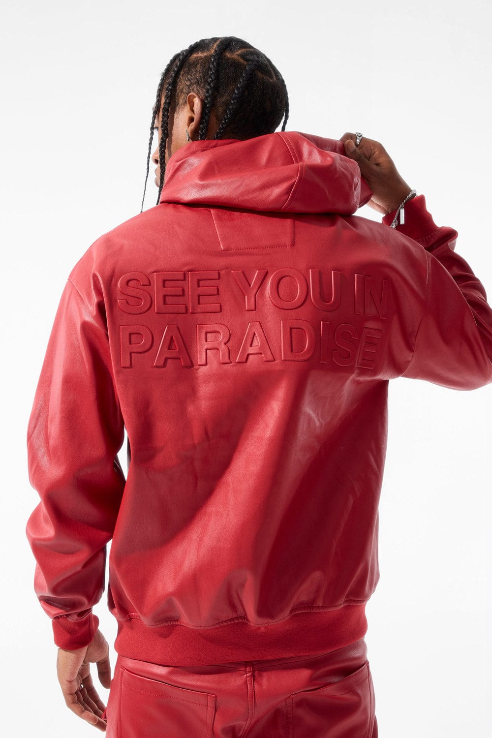 Jordan Craig Thriller Pullover Hoodie (Red)