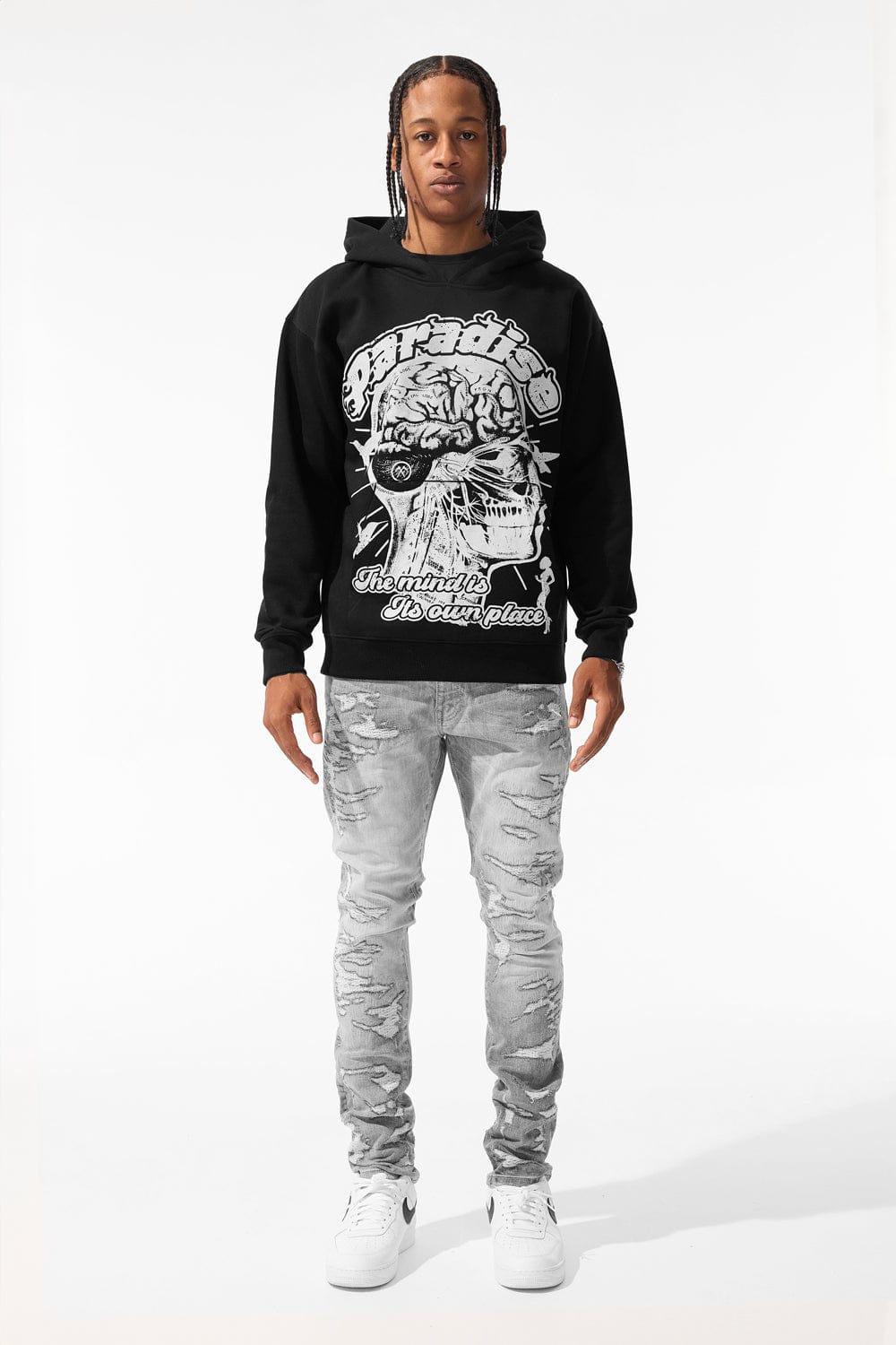 Jordan Craig Cranial Paradise Pullover Hoodie (Black)