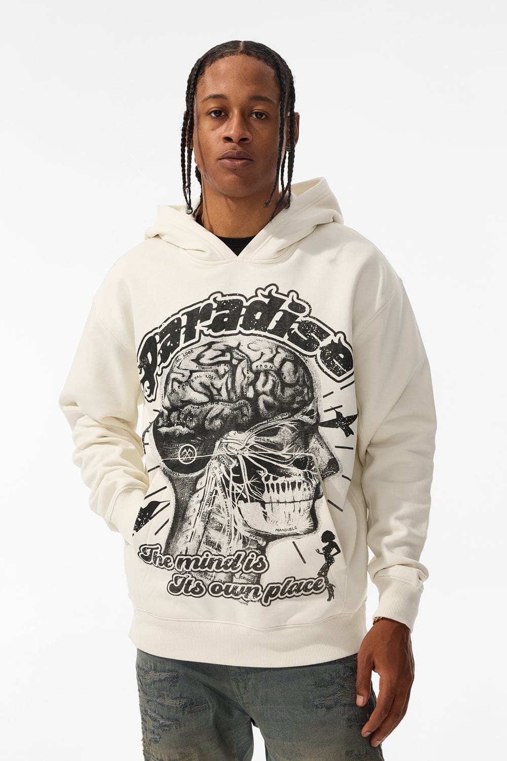 Jordan Craig Cranial Paradise Pullover Hoodie (Bone) S / Bone