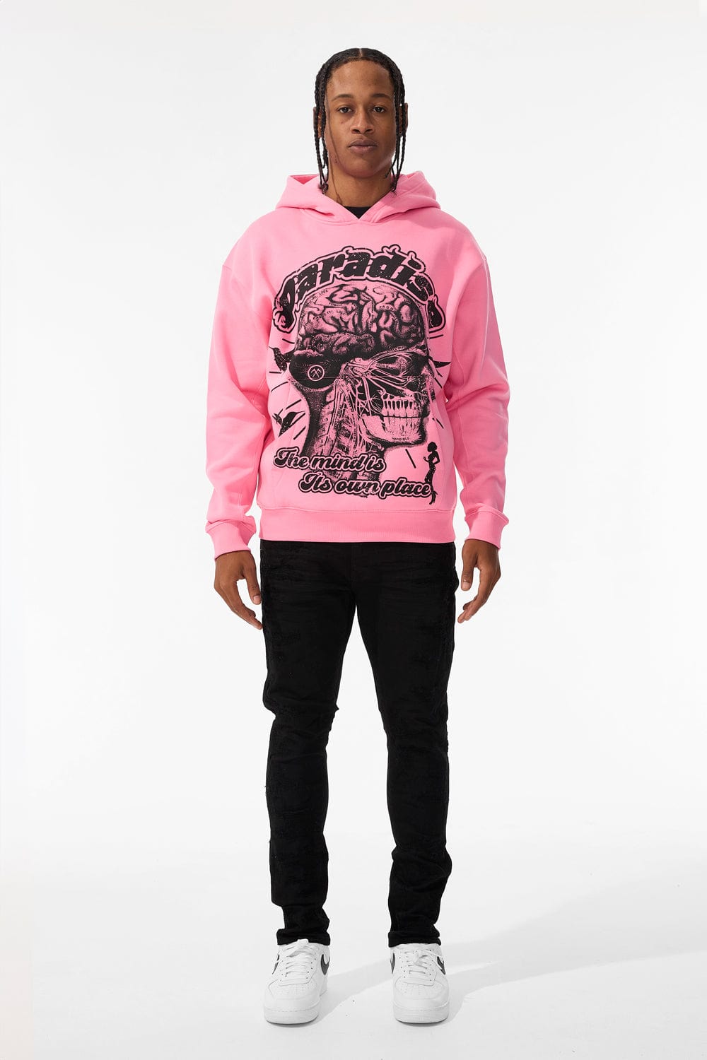 Jordan Craig Cranial Paradise Pullover Hoodie (Pink)