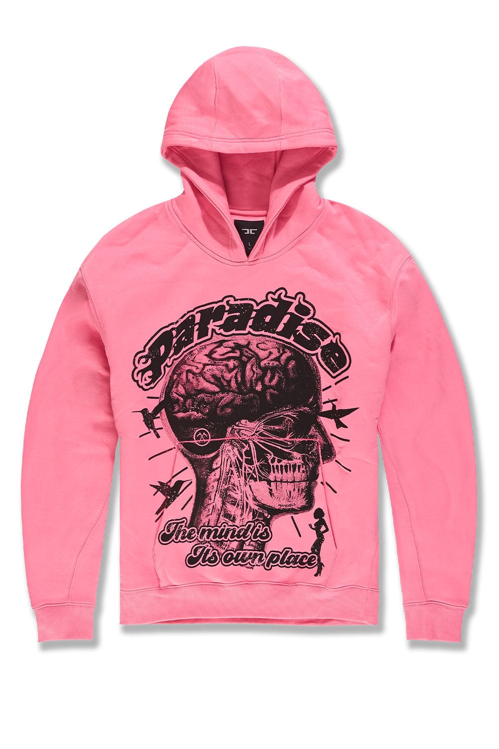 JC Big Men Big Men's Cranial Paradise Pullover Hoodie (Pink) 4XL / Pink