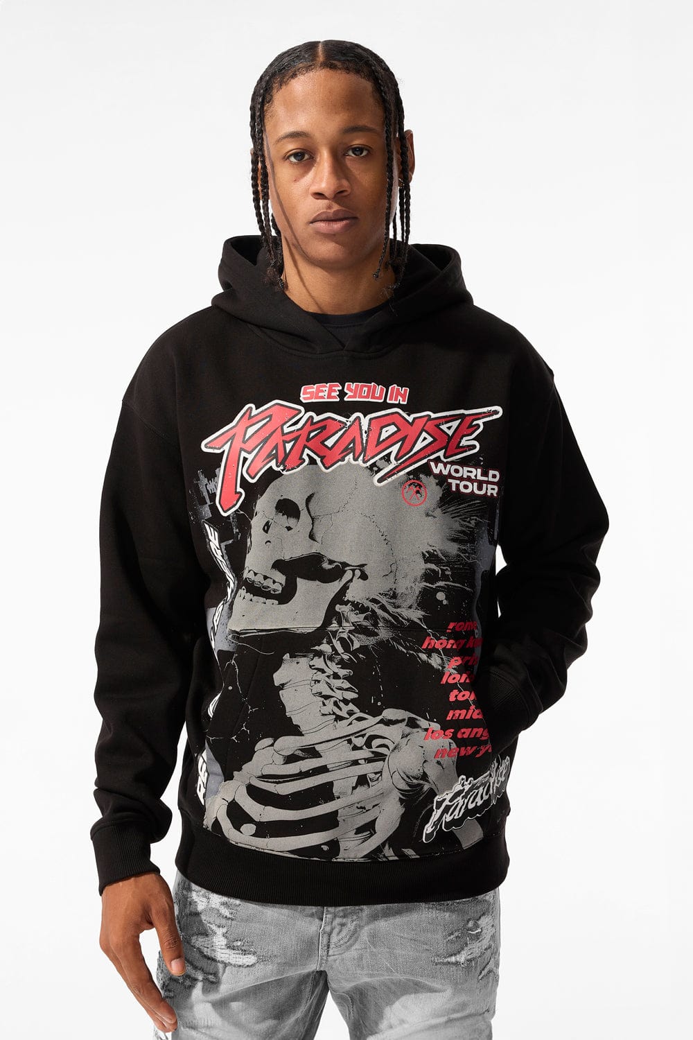 Head Banger Pullover Hoodie Black M Jordan Craig