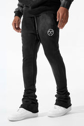 Afterlife Stacked Sweatpants (Black Shadow)