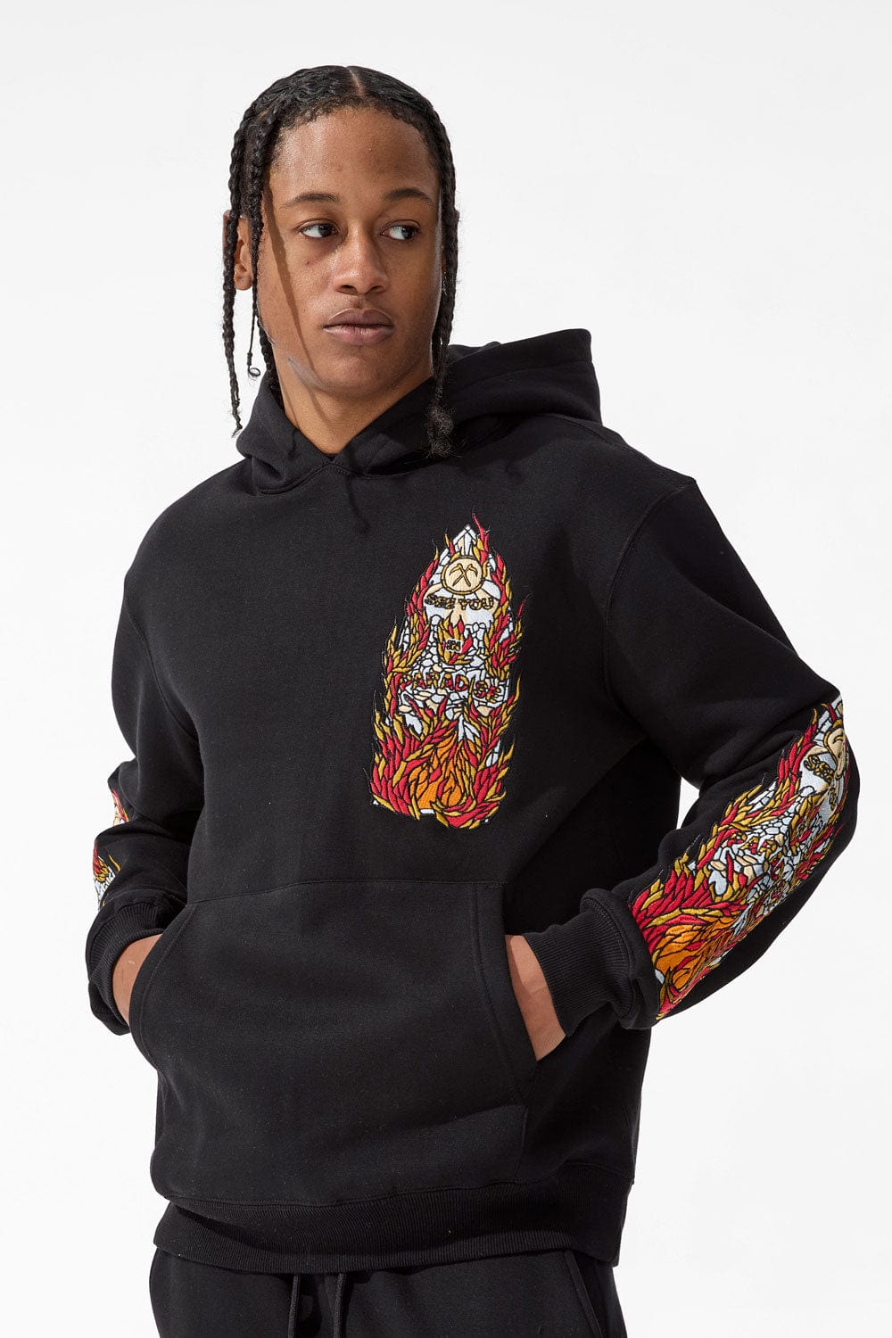 Jordan Craig Blaze Pullover Hoodie (Black) S / Black