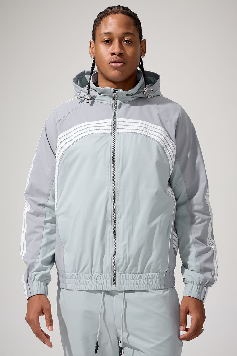 Jordan Craig First Touch Track Jacket Light Grey / S