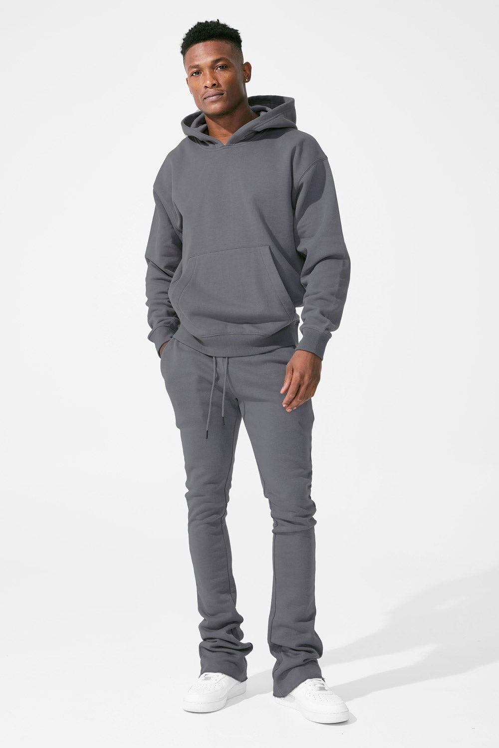 Stacked best sale grey sweats