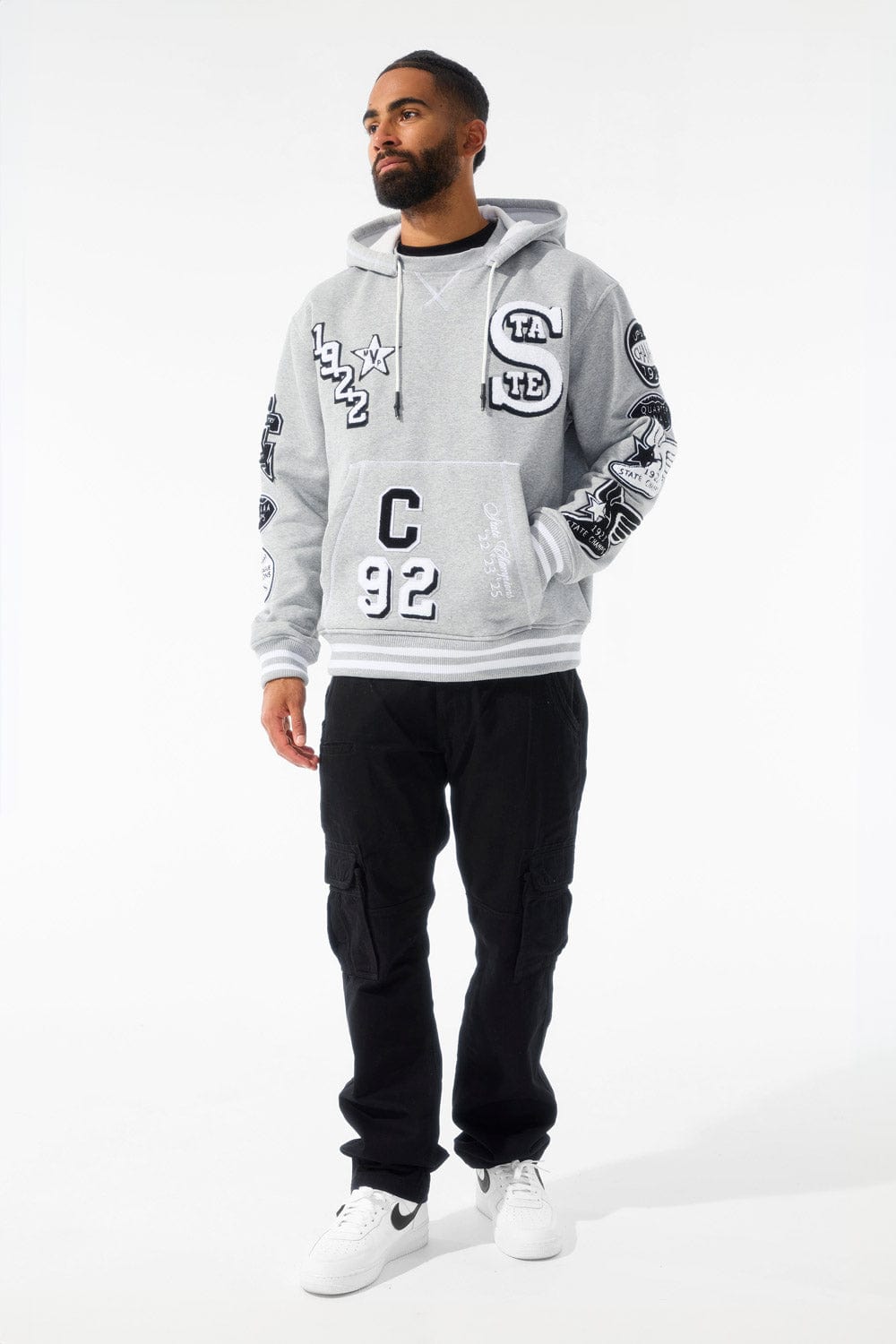 Jordan Craig State Champs Pullover Hoodie (Heather Grey)