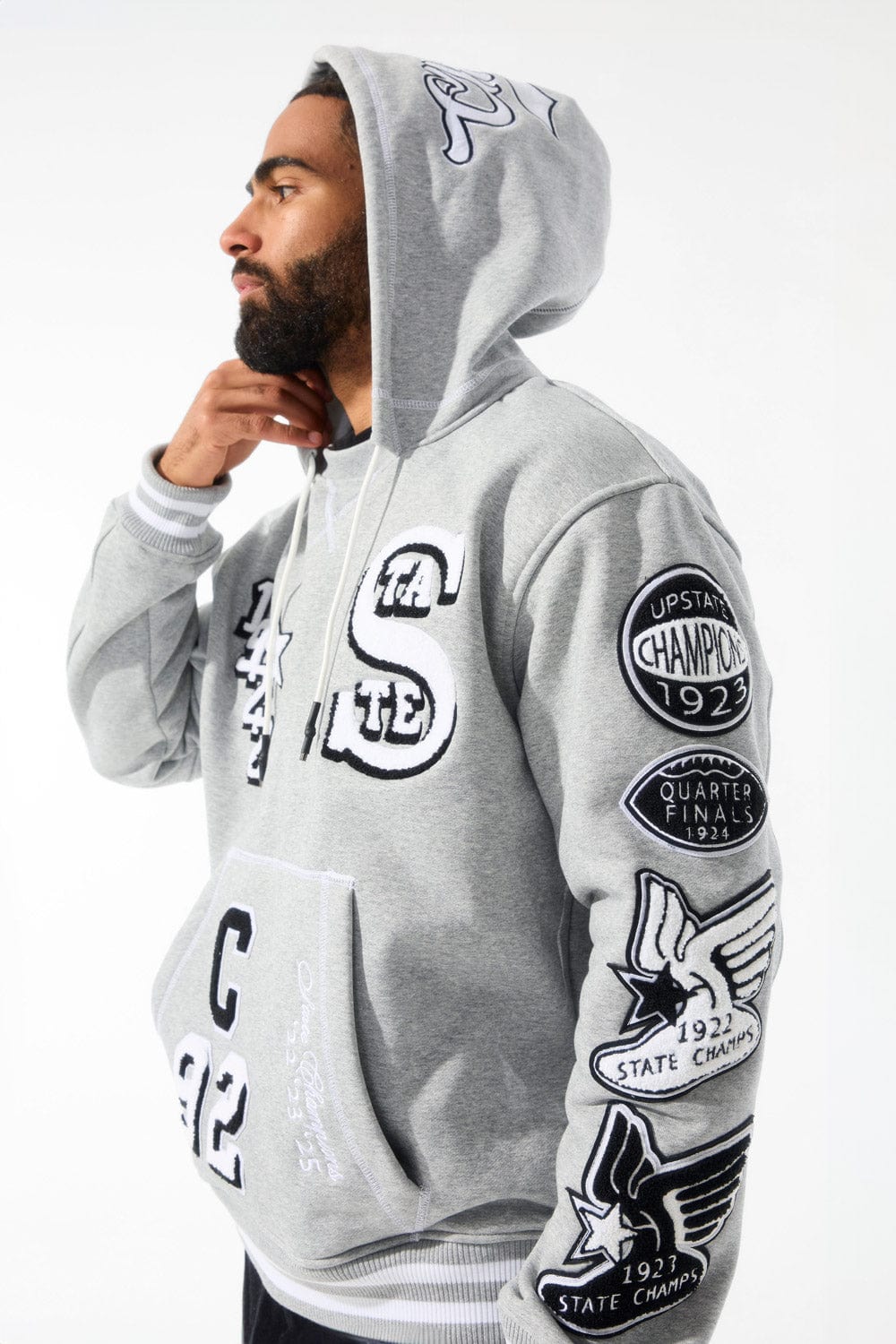 Jordan Craig State Champs Pullover Hoodie (Heather Grey)