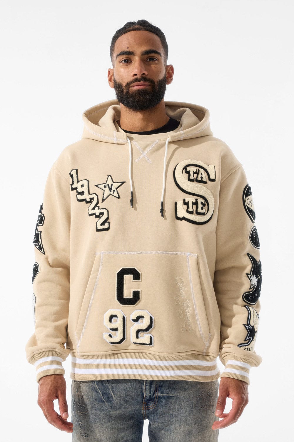 State Champs Pullover Hoodie Vintage Khaki