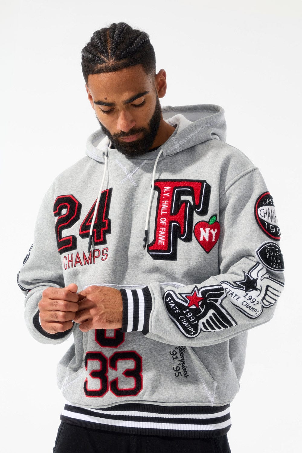 Jordan Craig Hall of Fame Pullover Hoodie (Ash Heather)