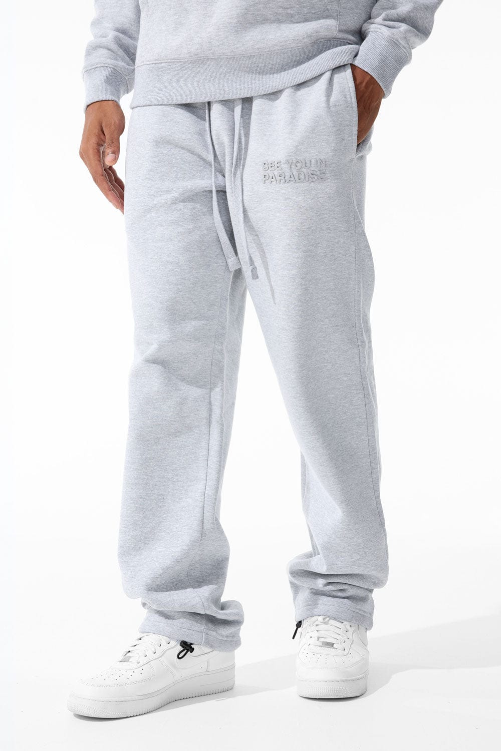 Jordan Craig Paradise Tonal Baggy Sweatpants Heather Grey / S