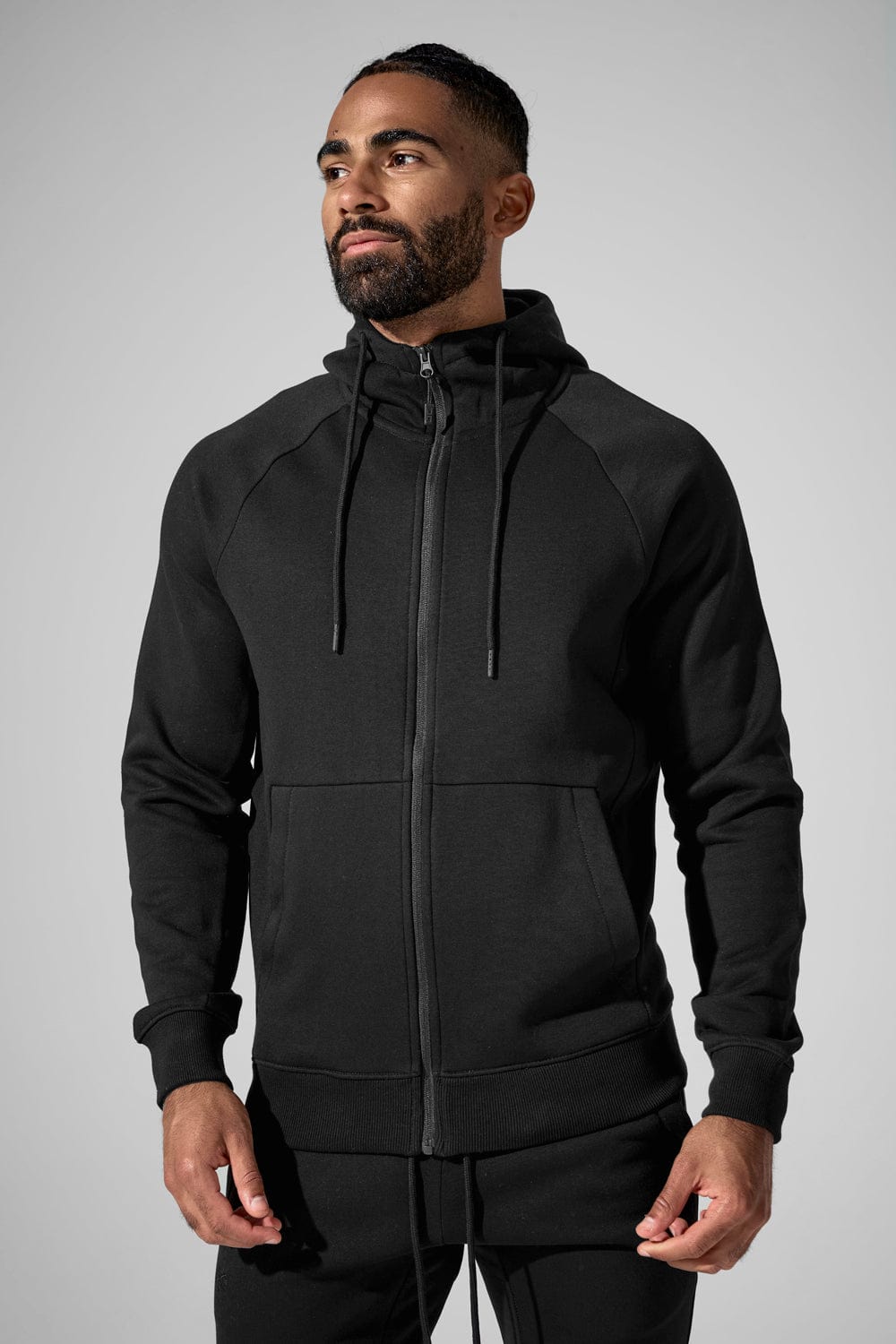 Jordan Craig Uptown Zip Up Hoodie Black / S