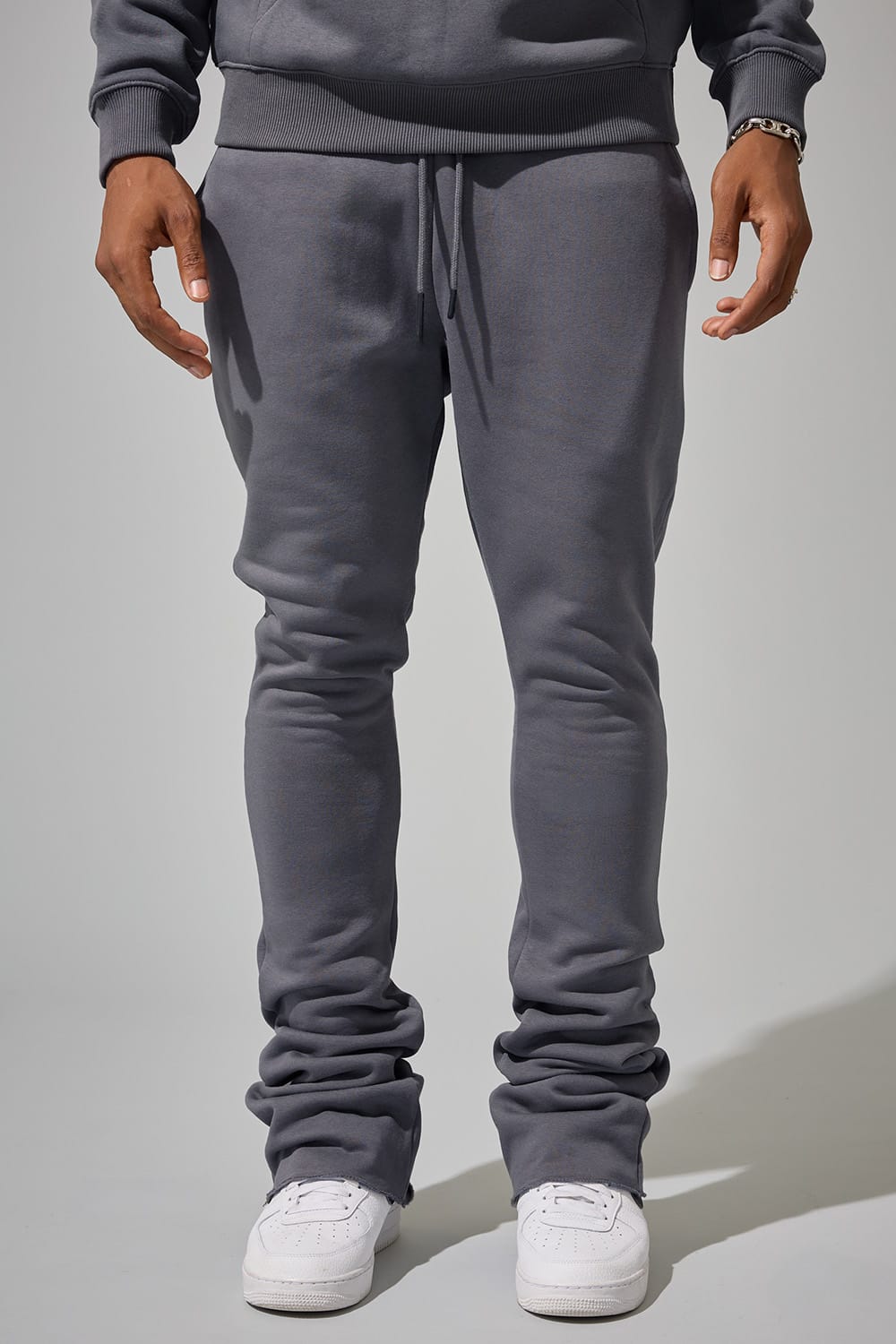 Jordan Craig Uptown Stacked Sweatpants Charcoal / S