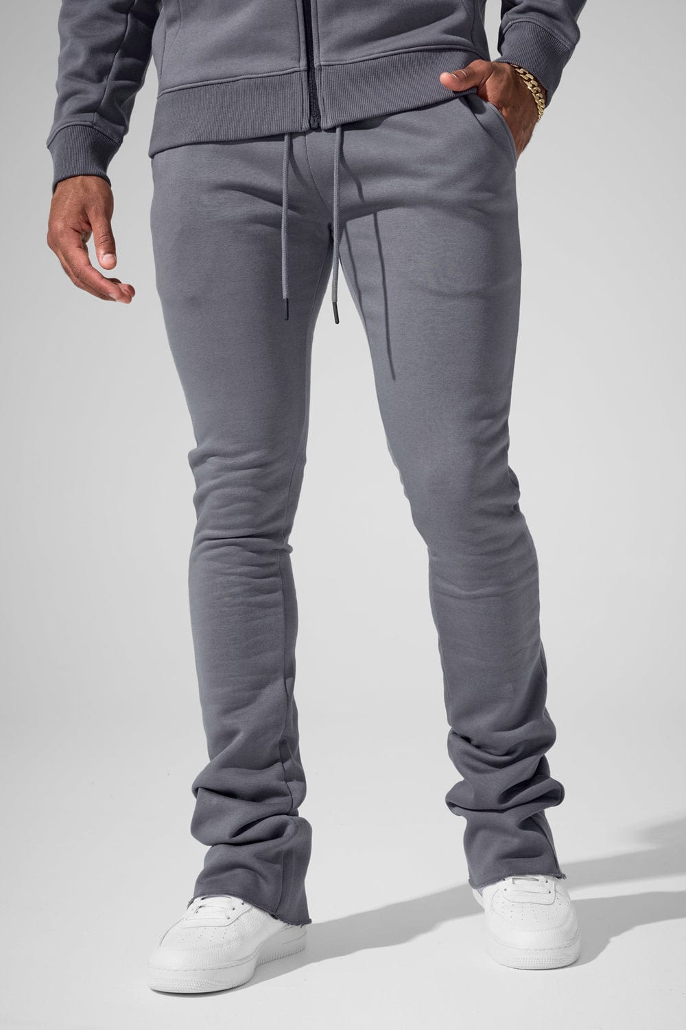 Jordan Craig Uptown Stacked Sweatpants Charcoal / S