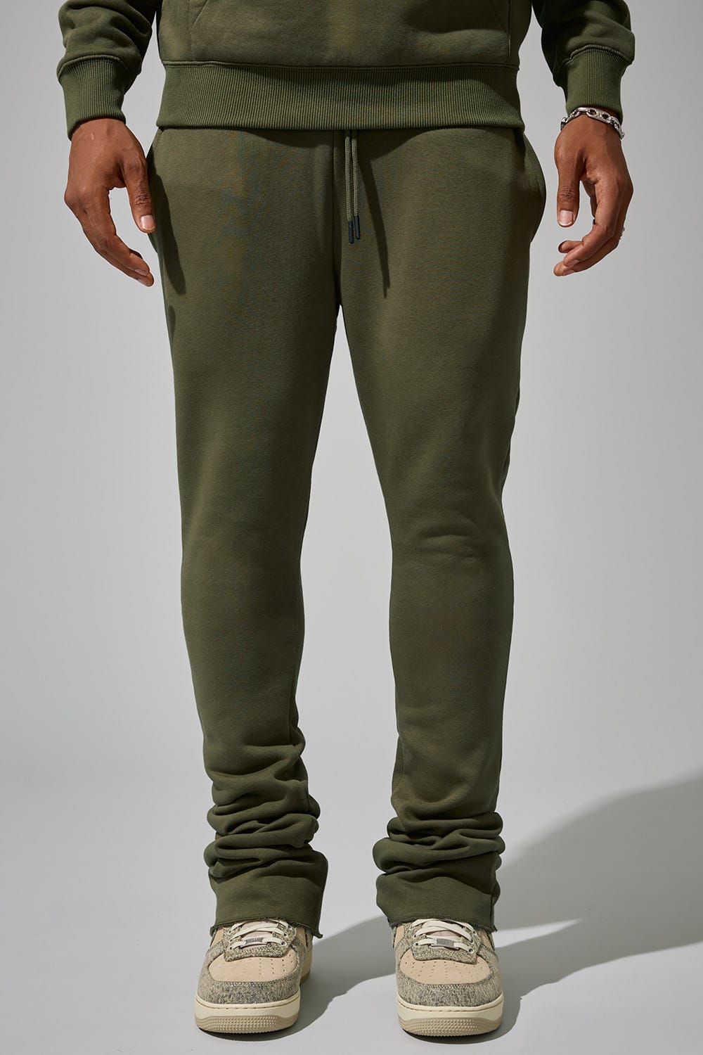 Jordan Craig Uptown Stacked Sweatpants Olive / S