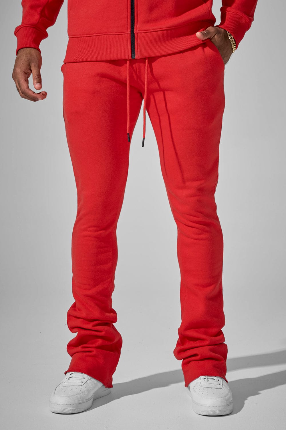 Jordan Craig Uptown Stacked Sweatpants Red / S