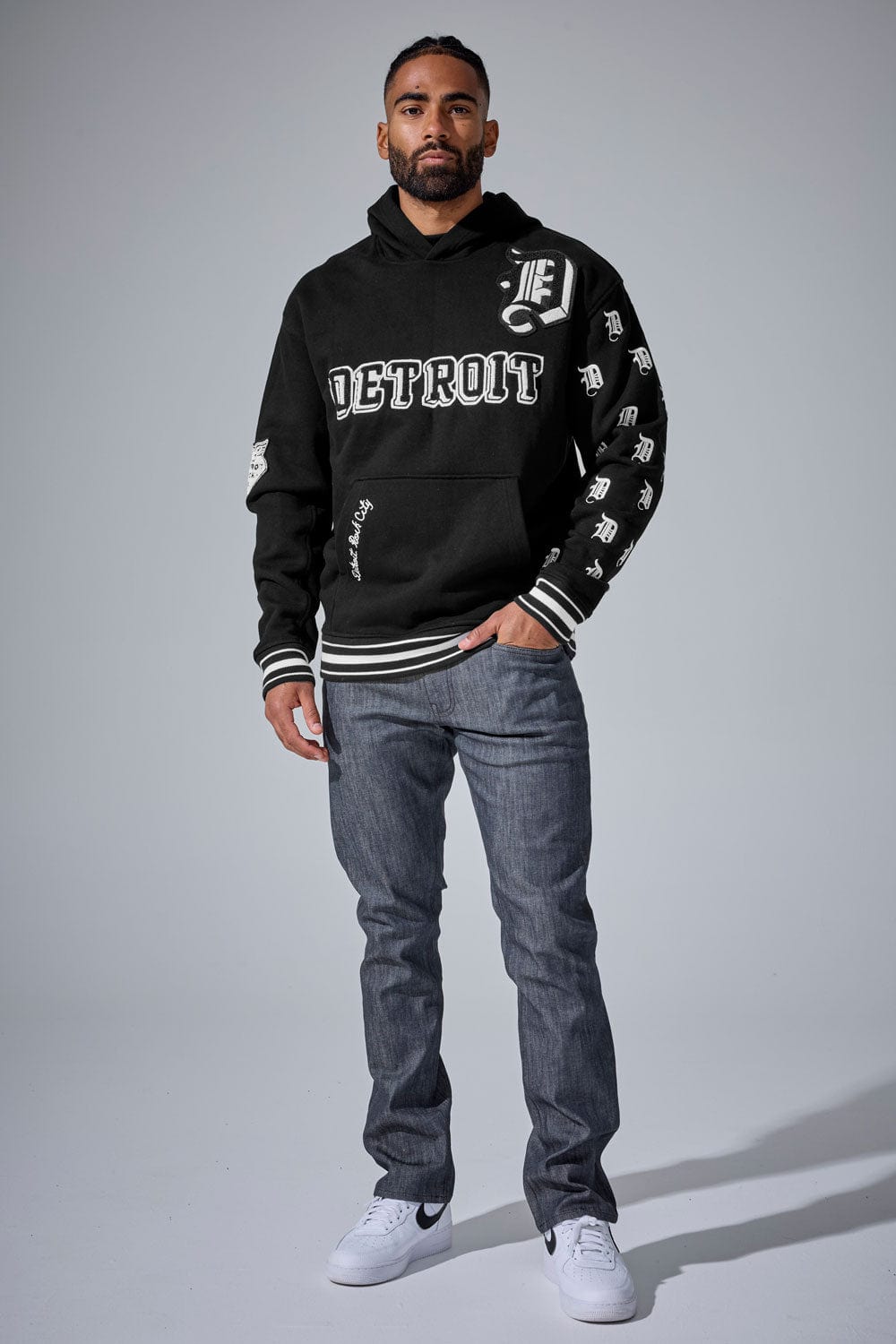 D-Town Pullover Hoodie (Black)