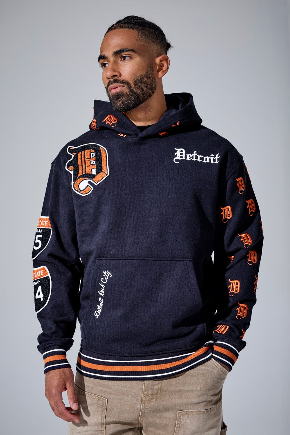 Jordan Craig 313 Pullover Hoodie (Tigers) S / Tigers