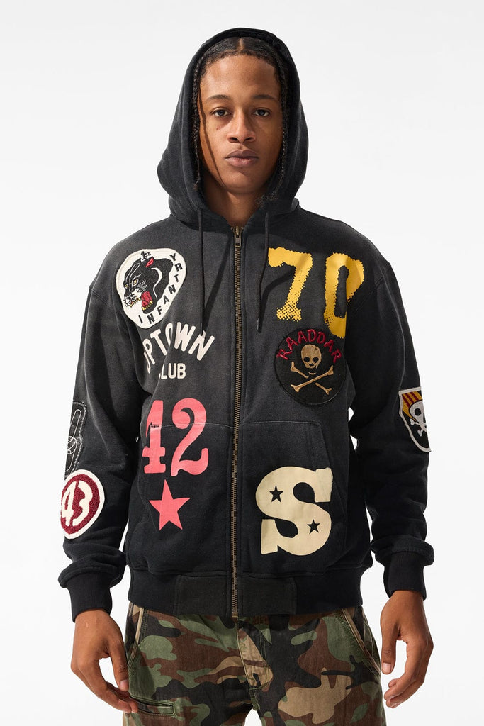 Jordan Craig Battalion Zip Up Hoodie (Black Shadow) S / Black Shadow