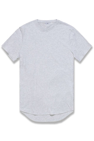 JC Big Men Big Men's Scallop T-Shirt (White Silver) White Silver / 4XL