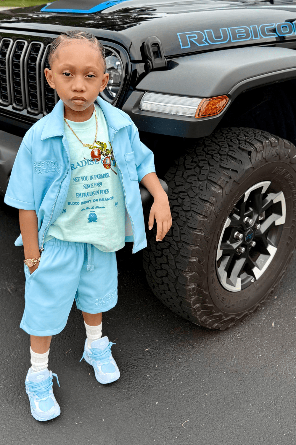 JC Kids Kids Emeralds in Eden Boxy T-Shirt