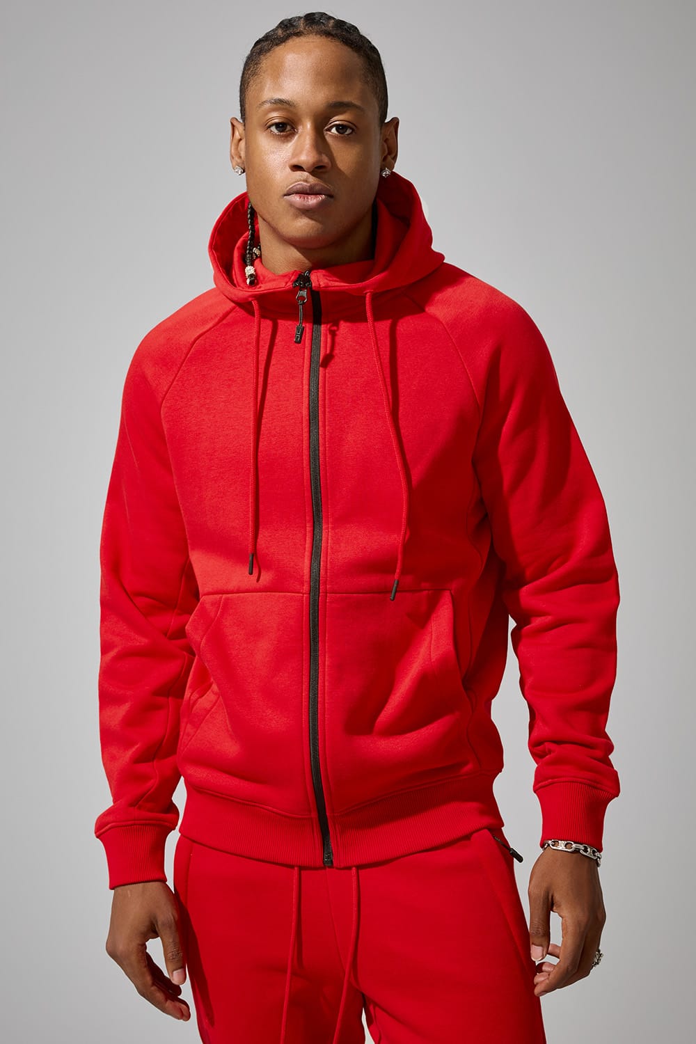 Jordan Craig Uptown Zip Up Hoodie Red / S
