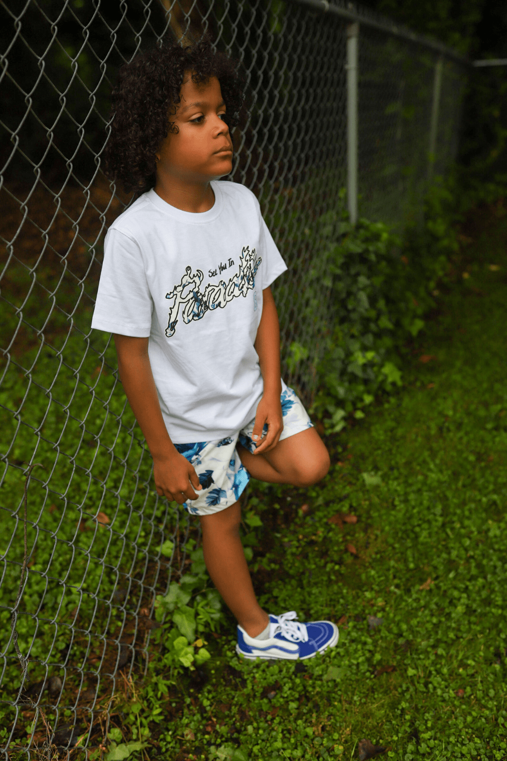 JC Kids Kids Ibiza T-Shirt (Blue Floral)