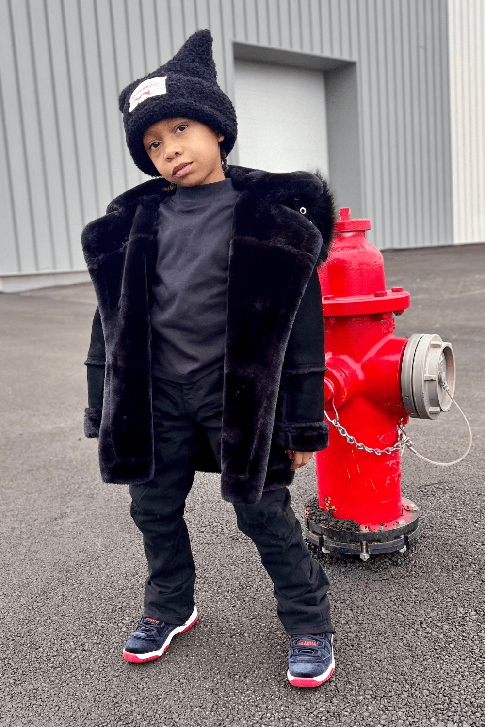 JC Kids Kids Denali Shearling Jacket (Black)