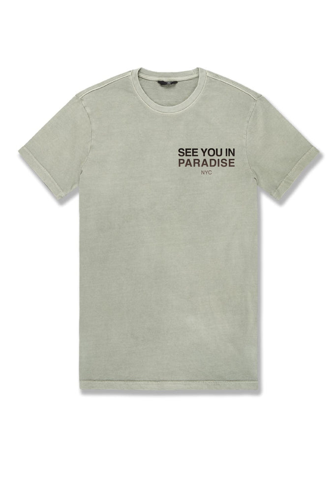 See You In Paradise T-Shirt (Light Olive)