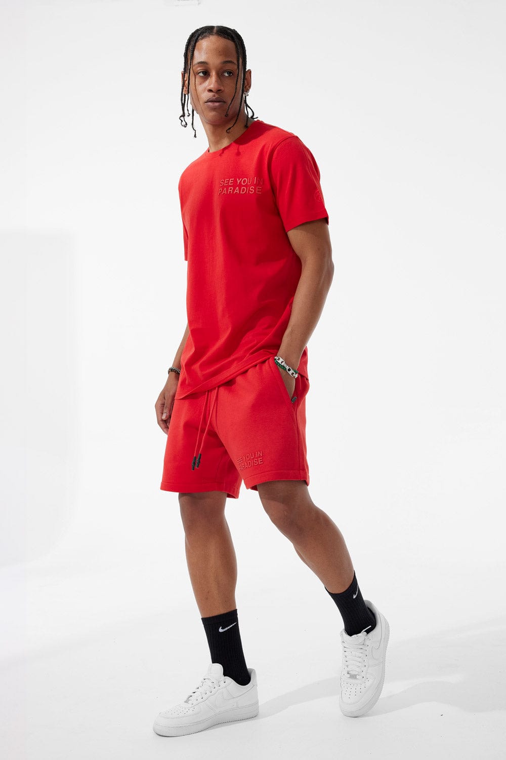 Jordan Craig Retro - Paradise Tonal Shorts (Red)